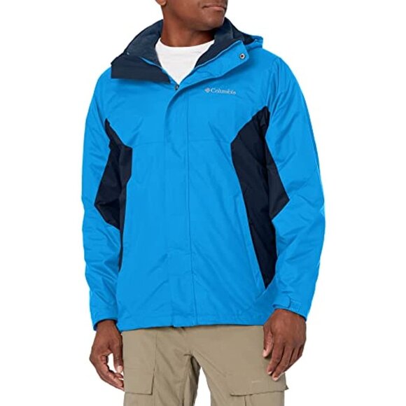 Columbia Men's Eager Air Interchange 3-in-1 Jacket Blue/Navy Size Small - Picture 1 of 7